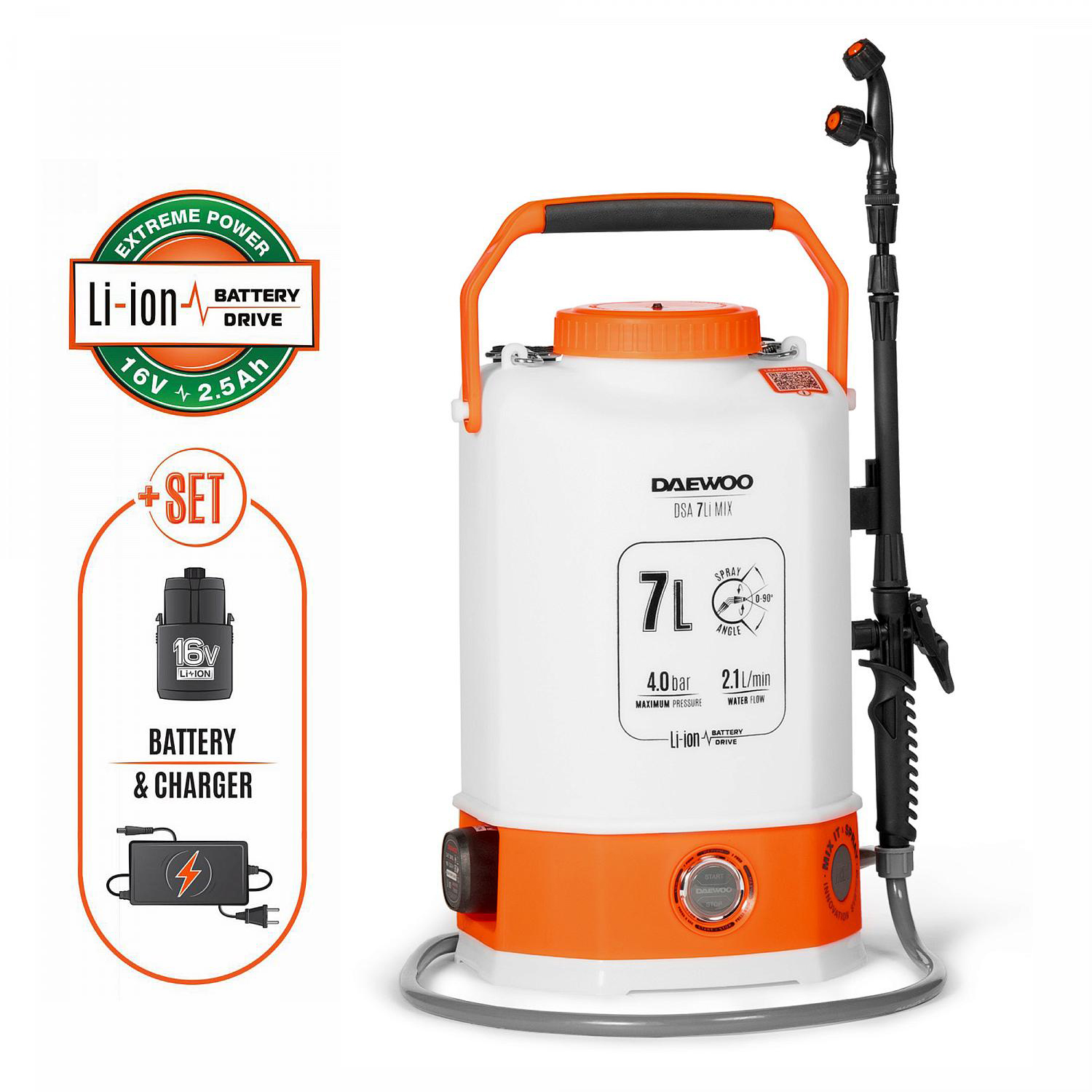 Battery sprayer DAEWOO DSA 7Li Mix