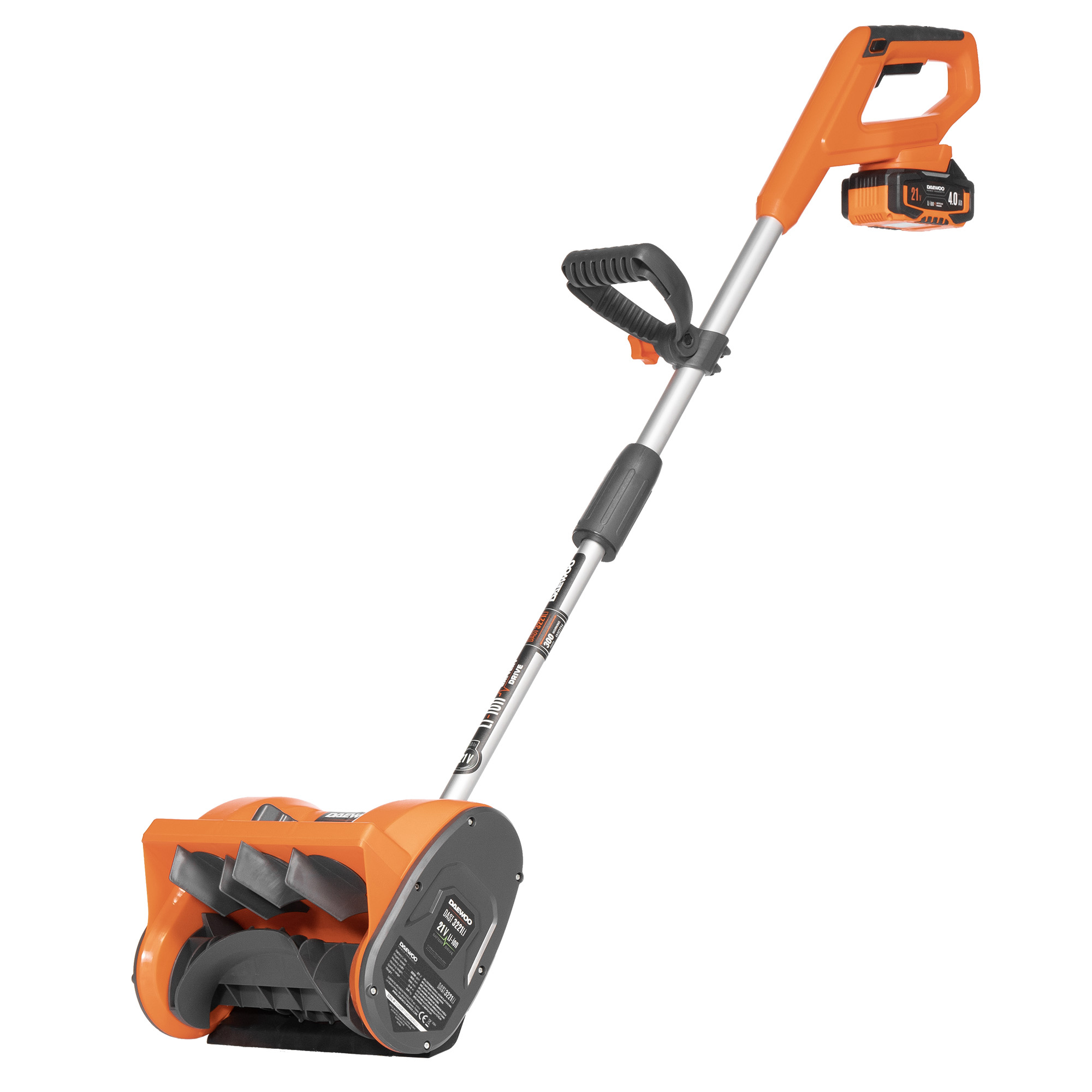 The snowplow is rechargeable DAST 3221Li SET