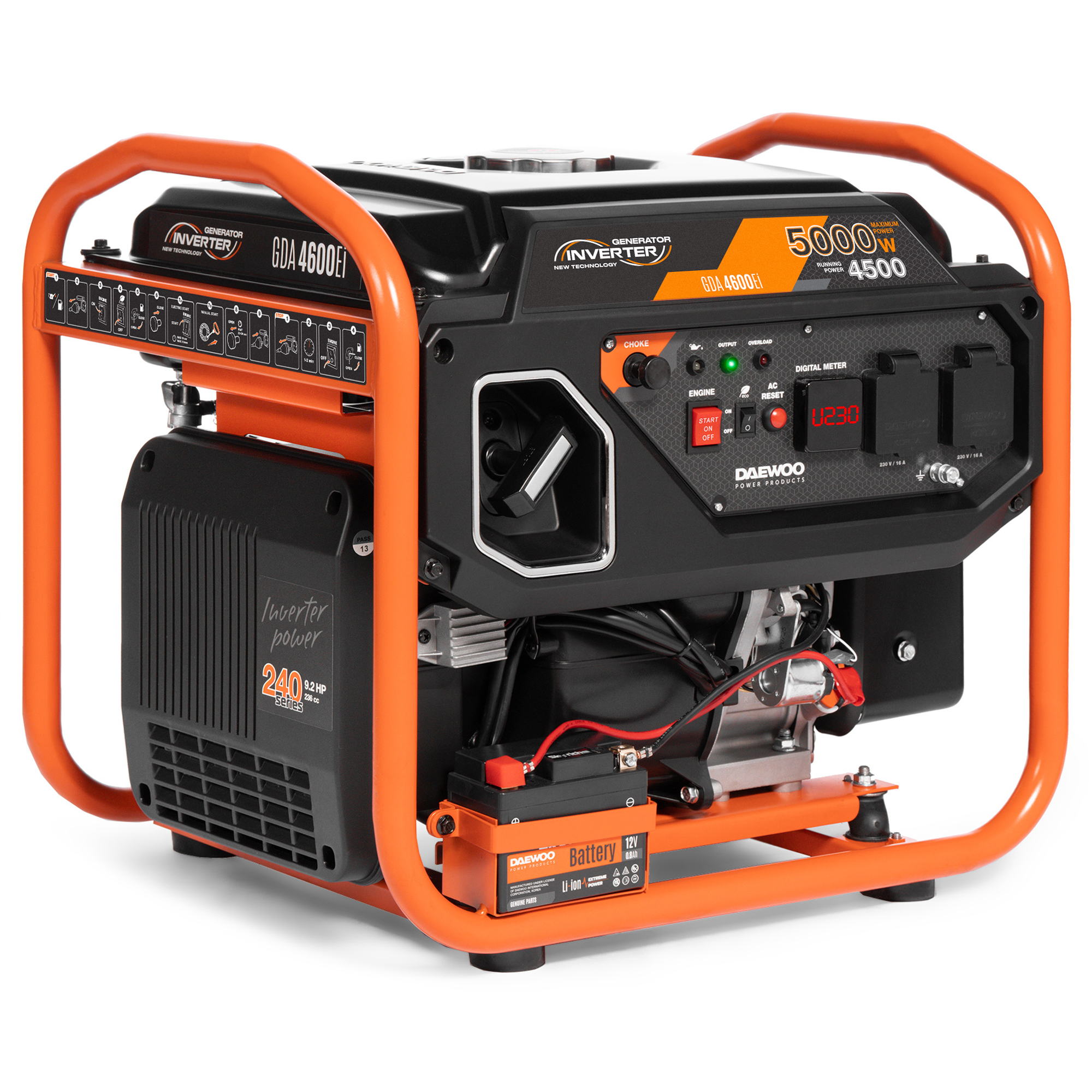 Inverterinis generatorius  DAEWOO GDA 4600Ei