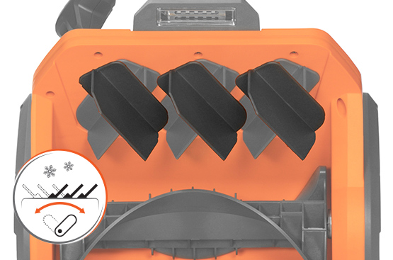 The snowplow is rechargeable DAEWOO DAST 3421Li