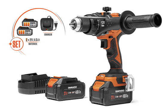 Cordless Drill DAEWOO DAA 6521Li SET