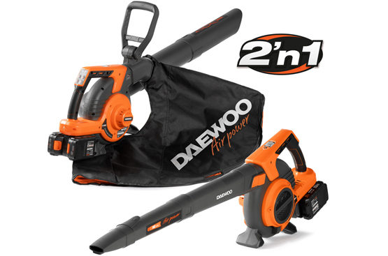 Akumuliatorinis lapų pūstuvas-siurblys DAEWOO DABL 9042Li SET