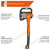 Universal axe 550 mm DAEWOO DWX 1400