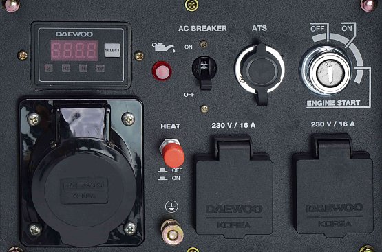 Diesel Generator DDAE 9000DXE-3 + Automatic Transfer Switch DAEWOO ATS15-DDAE .