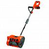 The snowplow is rechargeable DAST 3221Li