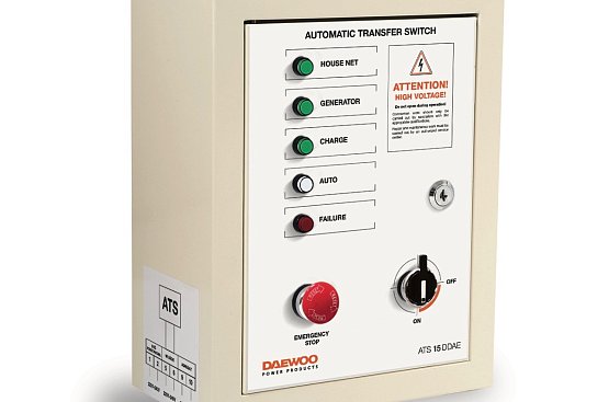 Diesel Generator DDAE 9000DXE-3 + Automatic Transfer Switch DAEWOO ATS15-DDAE .